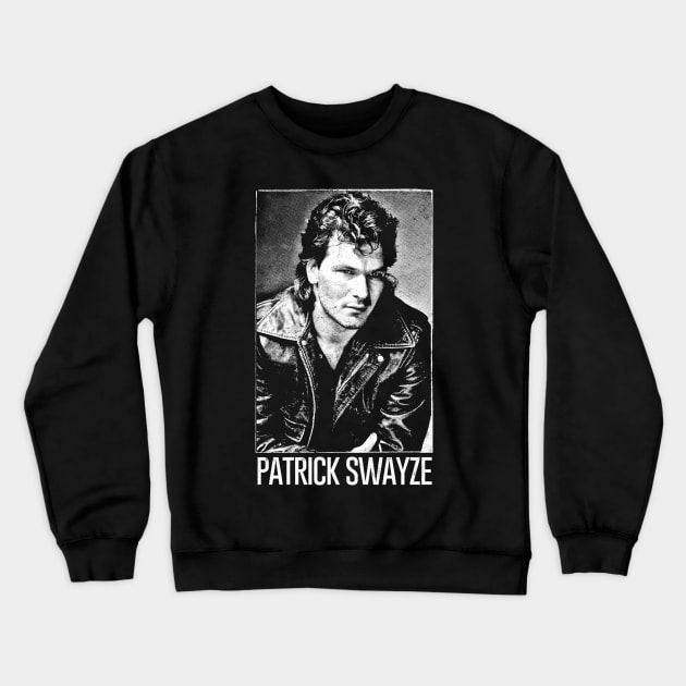Patrick Swayze ∆ 90s Styled Retro Graphic Design Crewneck Sweatshirt by DankFutura